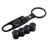 Carbon Fiber Tire Valve Caps Set Of 4 Universal Air Seal Valve Stem Covers 6