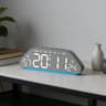 LED Digital Alarm Clock With USB Charging Port Dual Alarms  Ambient Night Light 0