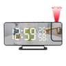 Smart Projection Alarm Clock With FM Radio Temperature Humidity Monitor  Mirror Display 0