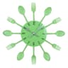 Modern Cutlery Kitchen Wall Clock With Silent Quartz Movement Decorative Metal Design 3