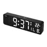 Smart LED Digital Alarm Clock With Temperature Display Dual Alarms  Adjustable Brightness 0