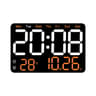 Smart LED Digital Wall Clock With Auto Brightness Temperature Display  Silent Alarm 10