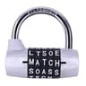 SecureGuard Alphabet Combination Lock 5 Letter Combination Padlock For Lockers Cabinets And Closet  7