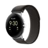 Google Pixel Watch 4 3 2 1 Nylon Watch Band Adjustable Breathable Replacement Strap With Silver Con 2