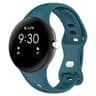 Google Pixel Watch 4 3 2 1 Silicone Watch Band With Butterfly Buckle Soft Replacement Strap 41mm 4