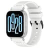 Xiaomi Watch 22mm Silicone Watch Band Vertical Pattern Quick Release Replacement Strap With Black B 4