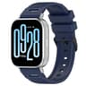 Xiaomi Watch 22mm Silicone Watch Band Vertical Pattern Quick Release Replacement Strap With Black B 9