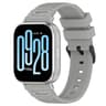 Xiaomi Watch 22mm Silicone Watch Band Vertical Pattern Quick Release Replacement Strap With Black B 2