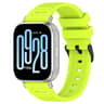 Xiaomi Watch 22mm Silicone Watch Band Vertical Pattern Quick Release Replacement Strap With Black B 15