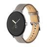 Google Pixel Watch 4 3 2 1 Genuine Leather Watch Band 41mm Grooved Replacement Strap 5