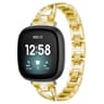 Fitbit Versa 4 Versa 3 Sense 2 Sense Diamond Metal Watch Band X Shape Rhinestone Replacement Strap 0