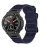 Amazfit T Rex T Rex Pro Ares Nylon Watch Band Adjustable Three Ring Black Buckle Strap 8