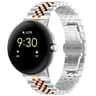 Google Pixel Watch 4 3 2 1 Stainless Steel Watch Band Seven Bead Metal Replacement Strap For 41mm 4