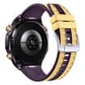 Silicone Watch Band Two Color Woven Texture Quick Release Replacement Strap 2