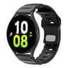 Fluororubber Watch Band With Reverse Buckle Adjustable Soft Sport Replacement Strap 2