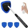 6 Piece Car Windshield Cleaning Tool Kit With Telescopic Handle Rotating Head And Spray Bottle 7