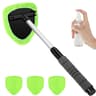 6 Piece Car Windshield Cleaning Tool Kit With Telescopic Handle Rotating Head And Spray Bottle 0