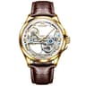 OLEVS 6661 Automatic Mechanical Watch Mens Leather Dress Watch Waterproof Luminous Timepiece 17