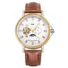 YAZOLE 379 Mechanical Watch With Leather Band Large Dial Tourbillon Style Mens Wristwatch 9