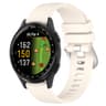 Garmin Approach S50 Silicone Watch Band 20mm Soft Waterproof Replacement Strap With Silver Buckle 15