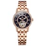 OLEVS 7036 Womens Mechanical Watch Starry Sky Skeleton Dial Luminous Stainless Steel Dress Watch 0