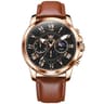 OLEVS 9998 Mens Quartz Watch Diamond Dial Waterproof Leather Business Watch With Dual Calendar 10