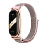 Breathable Nylon Loop Watch Band With Metal Case For Xiaomi Mi Band 8  9 4