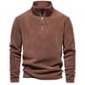 Zipper Neck Pullover Mens Sweatshirt Soft Shell Mens Jacket Brand Quality Thicken Warm Fleece Jacke