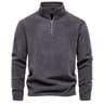 Zipper Neck Pullover Mens Sweatshirt Soft Shell Mens Jacket Brand Quality Thicken Warm Fleece Jacke