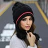 Thick Thermal Cap For Cold Weather Soft Winter Warm Fur Hat Knitted Beanie Casual Slouchy Earflap H 5