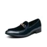 Men Casual Dress Shoes Luxury Design Suede Loafers Black Blue Red Monk Strap Shoes For Nightclub 5