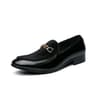 Men Casual Dress Shoes Luxury Design Suede Loafers Black Blue Red Monk Strap Shoes For Nightclub 4