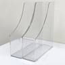 Transparent PET Desktop File Storage Box Acrylic Vertical Stationery Shelf Book Artifact Organizer 4