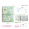 Mini Portable Notebook With Twill Loose Leaf Three Fold Storage Stylish Fresh Design Journal 7