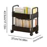 Movable Gap Storage Rack Durable Rolling Trolley Snack Storage Rack Multistorey Cart Storage Shelf  4