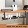 Extendable Steel Under Desk Cable Management Tray Power Strip Cord Holder For Wire Organization 7