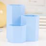 Student Office ThreeGrid Pen Holder Multifunctional Desktop Storage Box Makeup Brush And Small Item