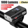MTB Mountain Road Bike Front Lamp USB Rechargeable Solar Bicycle Light With Power Display Integrate 7