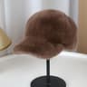Plush Faux Fur Baseball Hat Mens Winter Snapback Solid Color Thickened Fashion Cap For Women 8