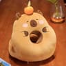 Cartoon Capibara Cushion Capybara Sleeping Pillow Office Chair Backrest Sofa Decor Gift 8