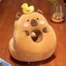 Cartoon Capibara Cushion Capybara Sleeping Pillow Office Chair Backrest Sofa Decor Gift 7