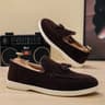 Mens Shoes Business Casual SlipOn Loafers Unisex Lightweight Flat Bottom Tassel Fashionable Versati 5