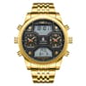 Waterproof Sports Watches Stainless Steel Bracelet Quartz Chronograph Fashion Luxury Watches For Me 5