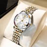 Elegant Original Luxury Ladies Quartz Wristwatch Fashion Golden Watch For Women Waterproof Stainles 14