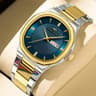 Gold Luxury Brand Men Rhinestone Watches Stainless Steel Waterproof Quartz Movement Business Watch 6