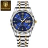 Waterproof Stainless Steel Luminous Man Wristwatch Luxury Business Men Watches Date Week Quartz Spo 9