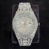Famous Brand Fashion Iced Out Quartz Wristwatch Luxury Diamond Gold Watches For Men Shiny Stainless 6