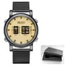 Military Sport New Luxury Watches Men Stainless Steel Mesh Strap Wristwatch Pointer Quartz Watch Ma 9