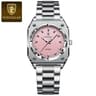 Stainless Steel Quartz Womens Watches Luxury Elegant Square Ladies Watch Waterproof Luminous Watch  12