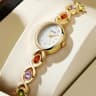 Elegant Temperament Rhinestone Quartz Watch For Ladies Retro Oval Dial Fashion Casual Timepiece 6